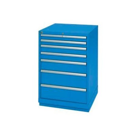 LISTA INTERNATIONAL ListaÂ 7 Drawer Standard Width Cabinet - Bright Blue, No Lock XSSC0900-0703BBNL